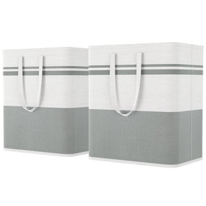 Lifewit 2-Pack 80L Waterproof Collapsible Laundry Basket with Carrying Handle