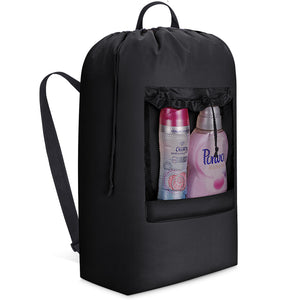 Lifewit Laundry Bag, Extra Large Laundry Backpack with Shoulder Straps and Mesh Pocket for Laundromat, Heavy Duty Laundry Bag Backpack for Dirty Clothes for College Dorm/Travel/Apartment