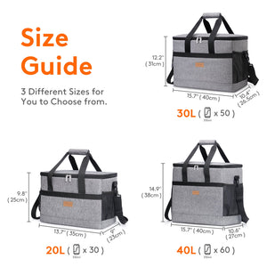 Lifewit Large Lunch Cooler Bag with Shoulder Strap for Camping, Beach