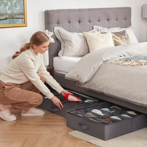 Lifewit Under Bed Shoe Storage Organizer for Dorm, Bedroom