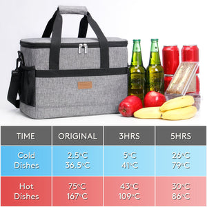 Lifewit Large Lunch Cooler Bag with Shoulder Strap for Camping, Beach