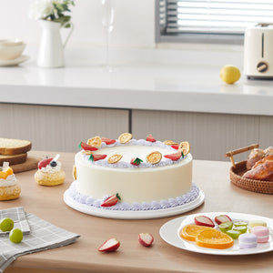 Lifewit Cake Carrier with Lid and Handle, Two Sided Cupcake Carrier Holder, White