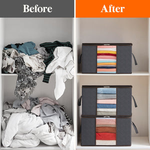 Lifewit Large Garment Storage Bag Box With Lid