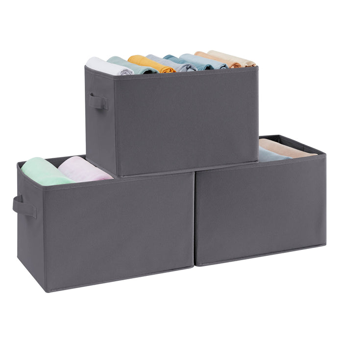 Lifewit 20L Collapsible Fabric Closet Storage Bins for Clothes, 3 Packs
