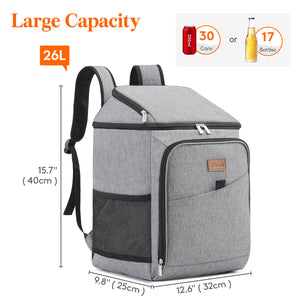 Lifewit 26L Insulated Cooler Backpack, Cool Bag Rucksack for Picnic, Camping, Hiking