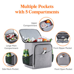 Lifewit 26L Insulated Cooler Backpack, Cool Bag Rucksack for Picnic, Camping, Hiking