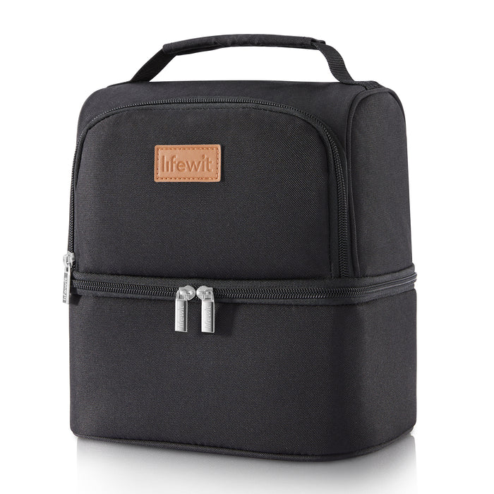 Lifewit 7L Double Compartment Cooler Bag for Men/Women/Kids Insulated Water Resistant Waterproof Bento Box Thermal Lunch Box for Work/School