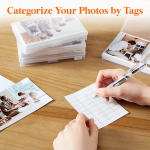 Lifewit Photo Storage Organizer Box, 4''x6'' Photo Keeper Boxes