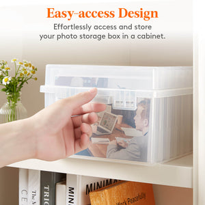 Lifewit Photo Storage Organizer Box, 5''x7'' Photo Keeper Boxes