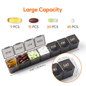 Lifewit Monthly Pill Organizer, 28 Day Pill Box, 4 Weeks One Month Pill Case