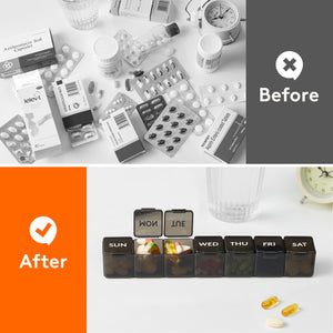 Lifewit Monthly Pill Organizer, 28 Day Pill Box, 4 Weeks One Month Pill Case
