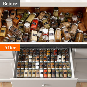 Lifewit Spice Rack, Spice Drawer Organizer Insert for Kitchen