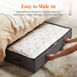 Lifewit Under Bed Storage Organizer Bins, Storage Bags Containers, 90L, 4 Packs