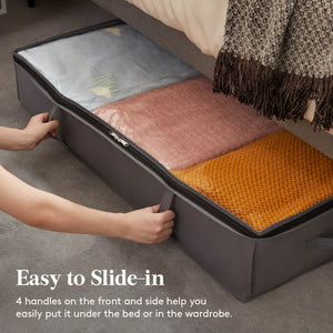 Lifewit Under Bed Storage Organizer Bins, Storage Bags Containers, 3/6 Packs