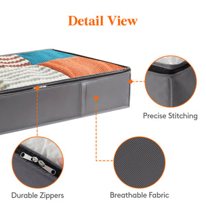 Lifewit Under Bed Storage Organizer Bins, Storage Bags Containers, 3/6 Packs