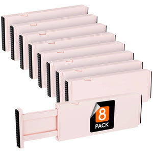 Lifewit Drawer Dividers for Clothes, Plastic Drawer Organizer for Kitchen/Desk/Closet/Silverware