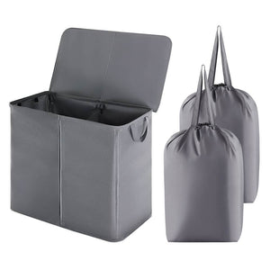 Lifewit 105L Double Laundry Hamper Basket with Lid