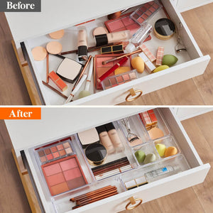 Lifewit 11 PCS Plastic Drawer Organizer for Desk 