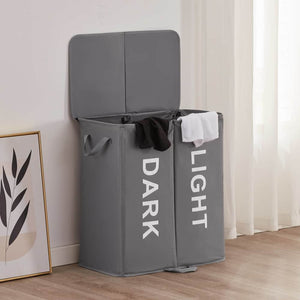 Lifewit 125L Double Laundry Hamper Basket with Lid