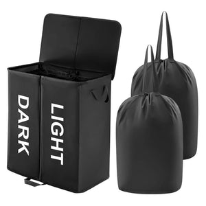 Lifewit 125L Double Laundry Hamper Basket with Lid