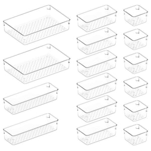 Lifewit 16 PCS Plastic Drawer Organizer for Desk 