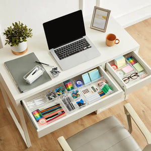 Lifewit 25 PCS Clear Plastic Drawer Storage