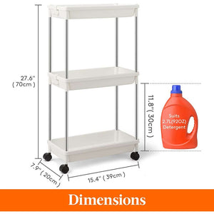 Lifewit 3 Tier Slim Rolling Cart for Bathroom 