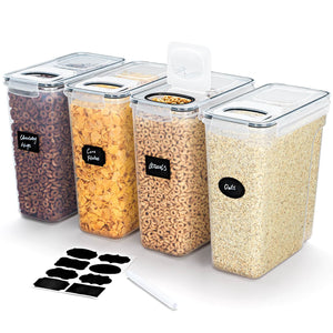 Lifewit 4pcs Cereal Container Airtight Food 