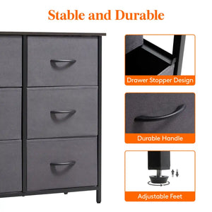Lifewit 6 Drawer Double Dresser Chest of Drawers