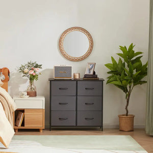 Lifewit 6 Drawer Double Dresser Chest of Drawers