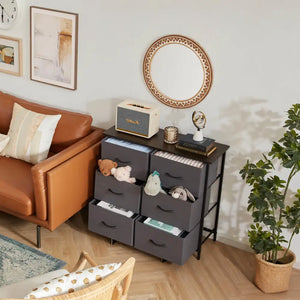 Lifewit 6 Drawer Double Dresser Chest of Drawers