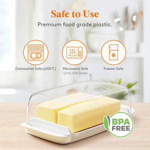 Lifewit Butter Dish with Lid Butter Keeper