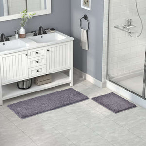 Lifewit Chenille Bath Shower Mat Non Slip Floor 