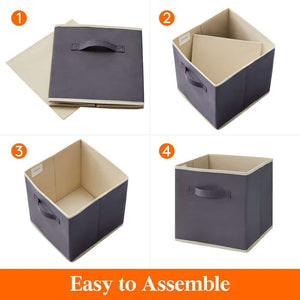 Lifewit Collapsable Fabric Cube Storage Bins 13x13