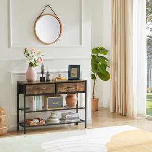 Lifewit Console Table with Drawers Narrow Sofa