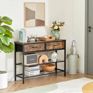 Lifewit Console Table with Drawers Narrow Sofa