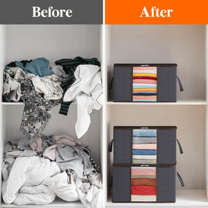 Lifewit Foldable Storage Bags with Clear Window 