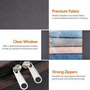 Lifewit Foldable Storage Bags with Clear Window 