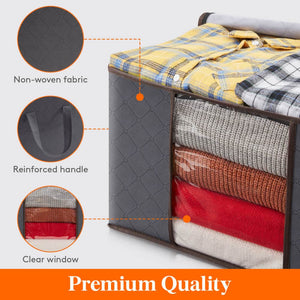 Lifewit Foldable Storage Bags with Clear Window 