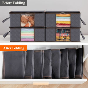 Lifewit Foldable Storage Bags with Clear Window 