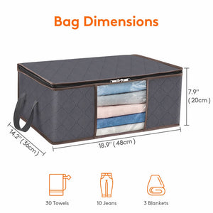 Lifewit Foldable Storage Bags with Clear Window 