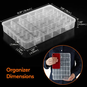 Lifewit Plastic Jewelry Organizer Box Craft