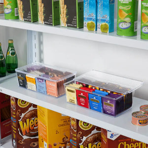 Lifewit Plastic Tea Bag Organizer Bins Box Tea