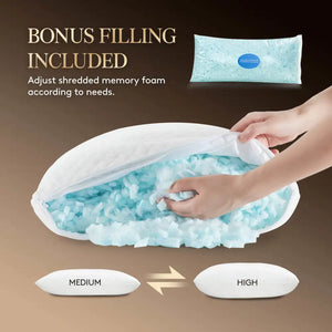 Lifewit Shredded Memory Foam Cooling Pillow for