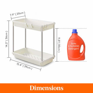 Lifewit Under Sink Shelves Organizer Rack 2 Tier 