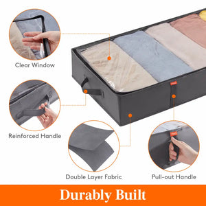 Lifewit Under Bed Storage Totes Bags Low Profile