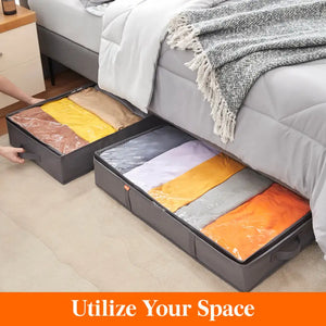 Lifewit Under Bed Storage Totes Bags Low Profile